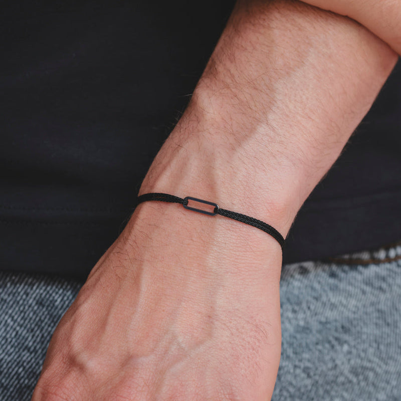 Bracelet le petit maillon argent rhodié bobines