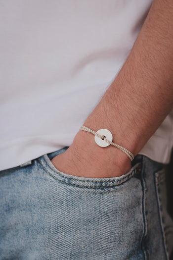 Bracelet - La cible marinière - Acétate blanc