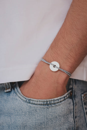 Bracelet - La cible marinière - Acétate blanc