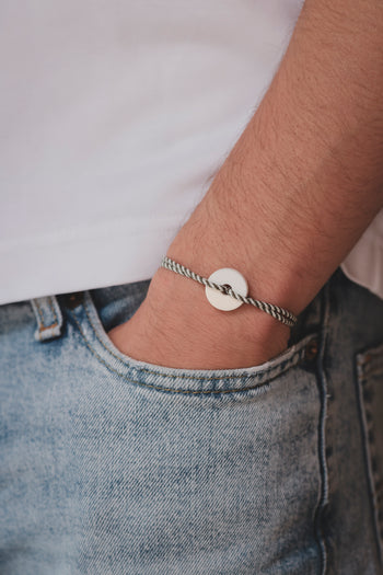 Bracelet - La cible marinière - Acétate blanc