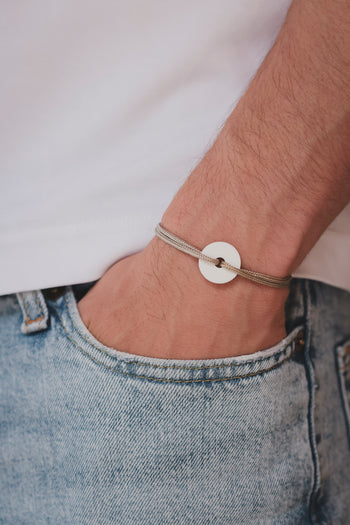 Bracelet - La cible - Acétate blanc