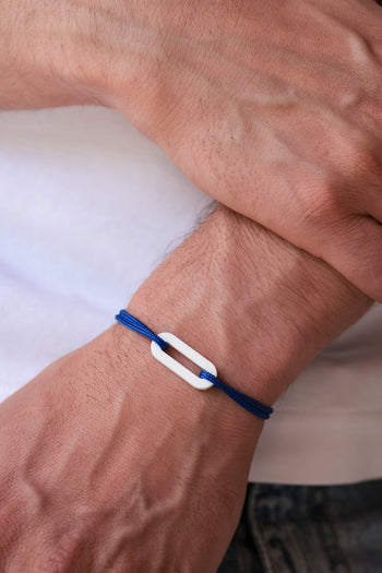 Bracelet - The link - White acetate
