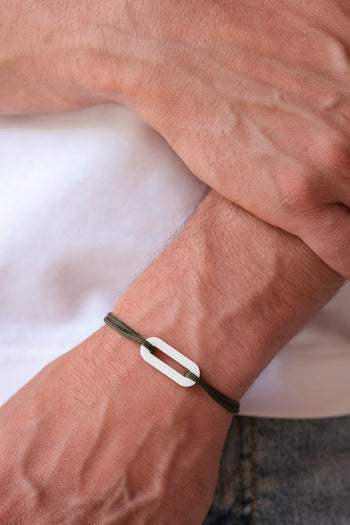 Bracelet - The link - White acetate