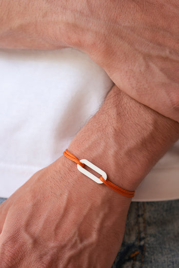Bracelet - The link - White acetate