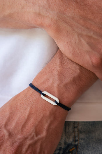 Bracelet - The link - White acetate