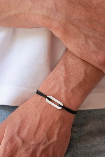Bracelet - The link - White acetate