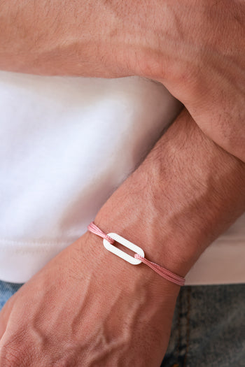 Bracelet - The link - White acetate