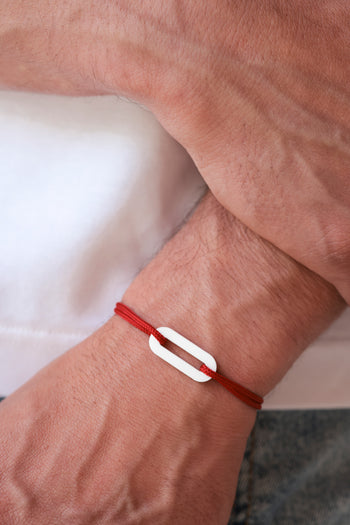 Bracelet - The link - White acetate