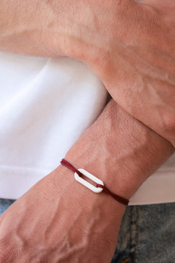 Bracelet - The link - White acetate