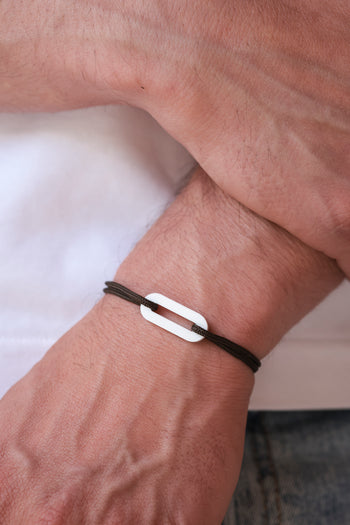 Bracelet - The link - White acetate