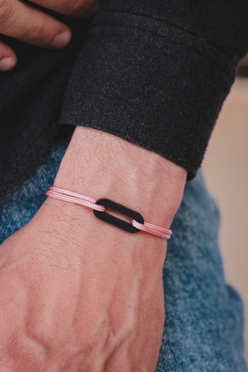 Bracelet - The link - Black acetate