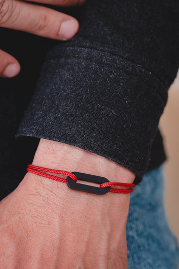 Bracelet - The link - Black acetate