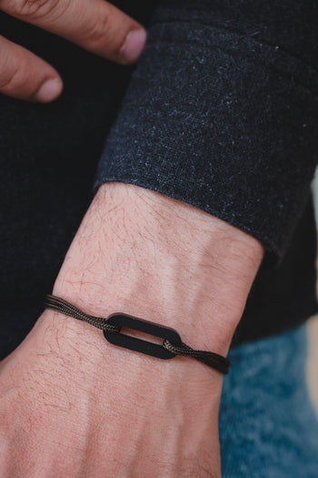 Bracelet - The link - Black acetate
