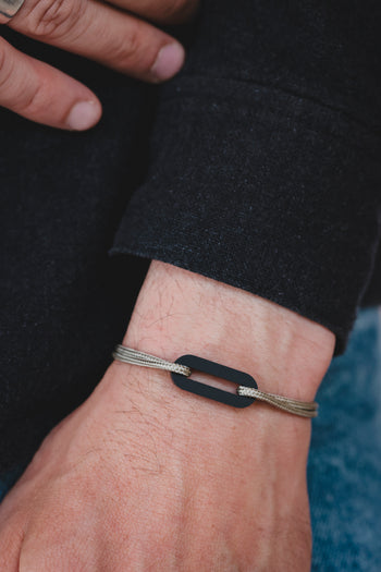 Bracelet - The link - Black acetate