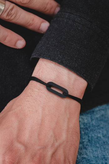 Bracelet - The link - Black acetate