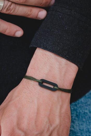 Bracelet - The link - Black acetate