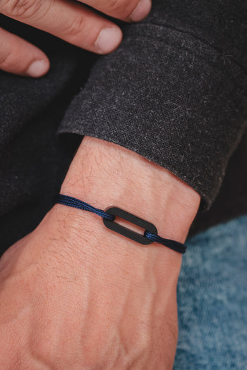 Bracelet - The link - Black acetate