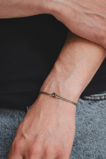 Bracelet - The Donut - Rhodium Plated 925 Sterling Silver