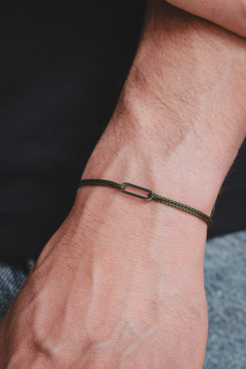 Bracelet - The Little Link - Rhodium Plated 925 Sterling Silver