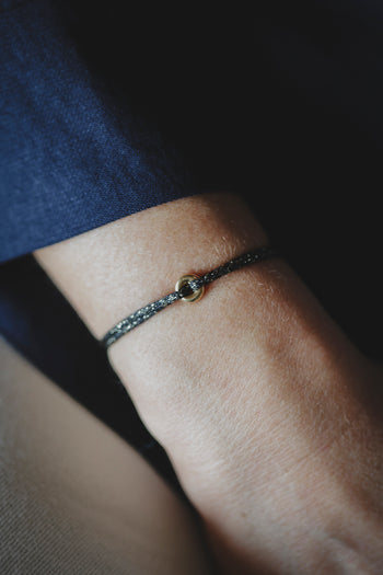Bracelet - The Iridescent Donut - Gold Plated